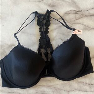 Victoria’s Secret Black Lace Racerback T-Shirt Bra 36D